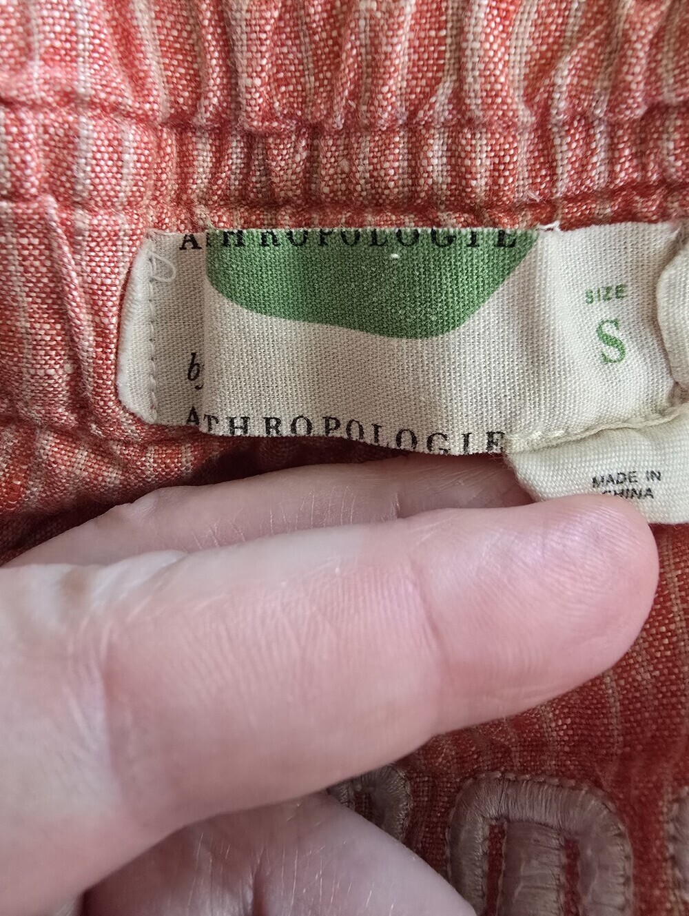 Anthropologie Women's Beachcomber Linen Coral Boho Embroidered Shorts Size Small - Picture 12 of 14